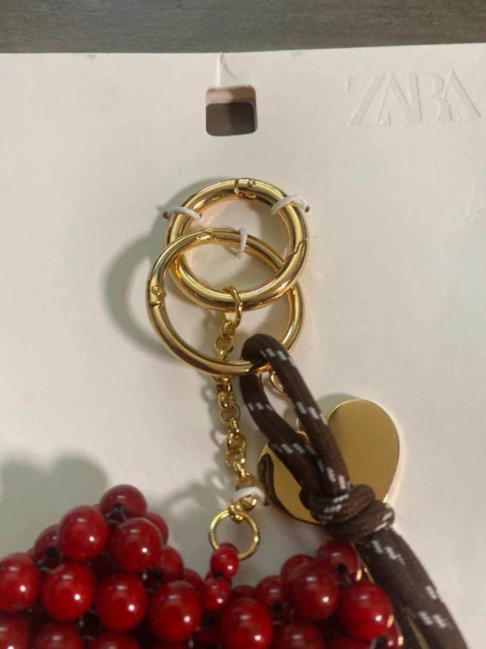 NWT Zara Heart Multi-Charm Keyring